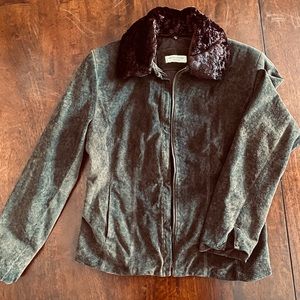 Valerie Stevens Separates Brown Suede Jacket